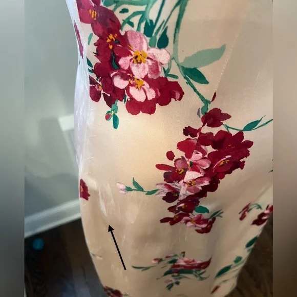 Dolce & Gabbana Silk Floral Midi Dress, Authentic, Pink & Green IT 40/US 4 *read - Picture 10 of 15